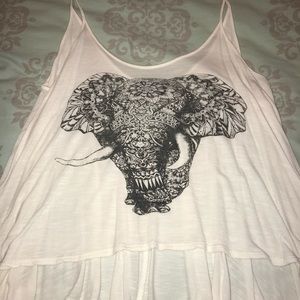 Elephant Print Tank Top